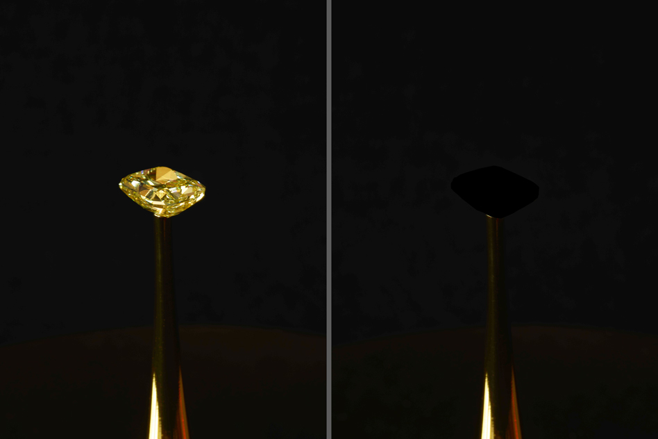 科學家創造的新物質超越「最黑紀錄」　吸光度「99.995%」黃鑽也黯淡無光