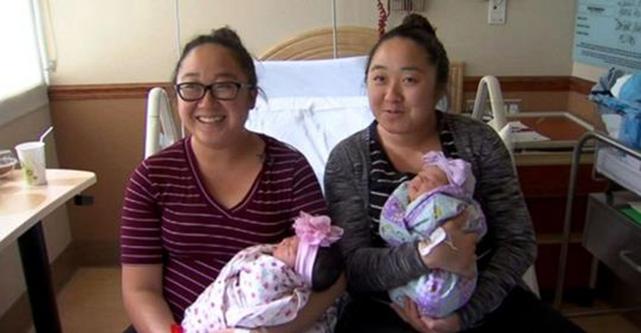 雙胞胎姐妹同時懷孕！　「同天、同醫院、同時產子」只隔2小時
