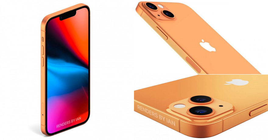 夕陽暖色調美哭！iPhone13超驚豔新色「愛馬仕橘」　瀏海縮小就是顏值大加分！