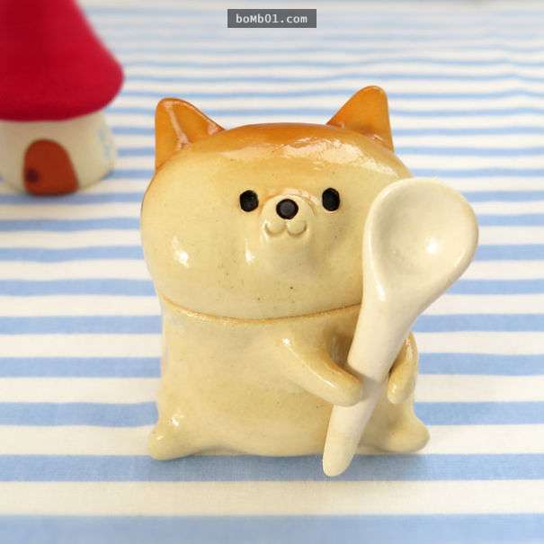 12個「每次都能讓大家露出纏爛笑容」的激萌柴犬造型陶瓷容器！