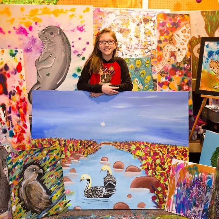 13歲天才女孩「賣畫捐48萬」拯救動物　出錢出力呼籲世界：還有很多動物要救
