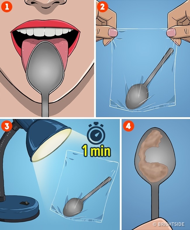 這個超簡單方法可以讓你在「1分鐘內確認身體健康狀況」，拿湯匙一刮舌頭…上面的東西就知道你哪裡有病！