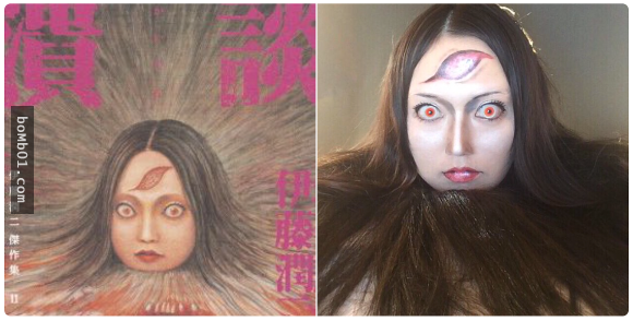 日本神網友Cosplay「恐怖大師伊藤潤二」的經典角色，第9張真的害大家都嚇了一跳啊！
