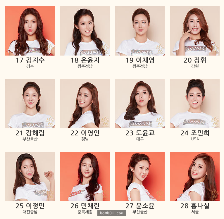 「2016年韓國小姐」一公開34位入圍者網友全傻眼，各種撞臉連評審都愣住不知該如何評選了！