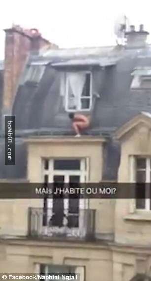 法國網友竟拍到窗台外的裸體男子，你絕對猜不到這位裸體男到底在躲些什麼…