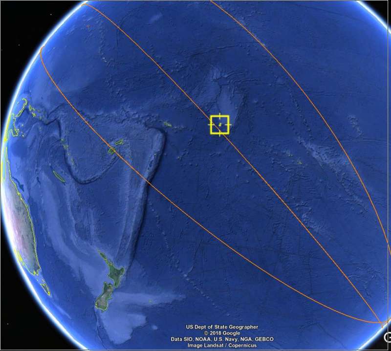 可以放心了！　失控的「天宮一號」已經掉到地球　墜落在南太平洋