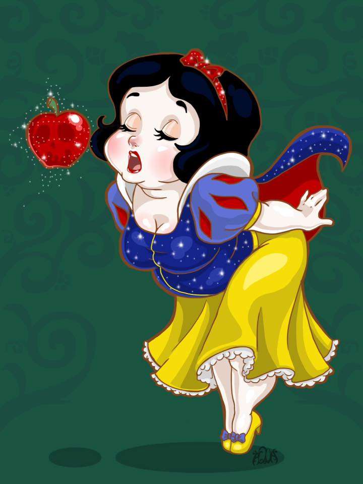 19張「棉花糖版迪士尼公主」插畫　就算肉肉也可以美美的