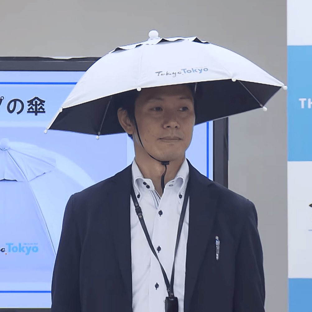 東京奧運官方認真推「陽傘帽」　網友傻眼罵翻：太中二了