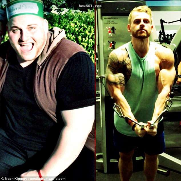 他在失戀後「暴肥到160公斤」決定自殺，但在18個月後竟然變成令人垂涎欲滴的六塊肌猛男！