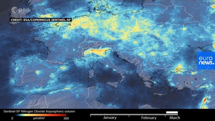 空氣變好了？！義大利防疫全國大封鎖　衛星圖顯示「空污大幅減少」