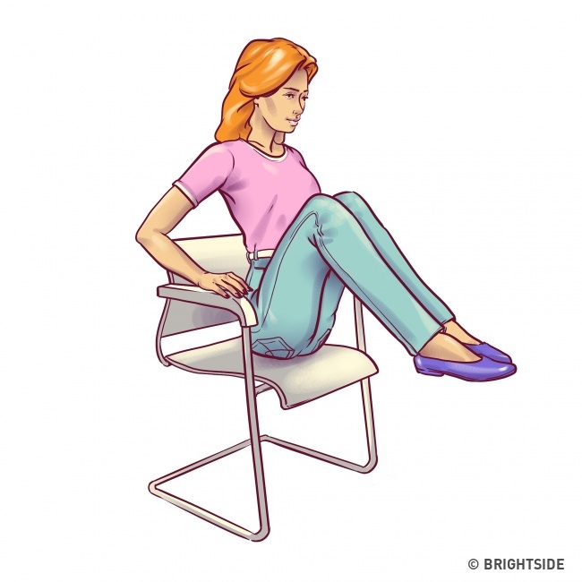 坐在椅子上就可以運動　7種「身體會更健康又纖瘦」的超妙動作