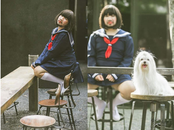 這就是你可以模仿學習的「水手服日本女生的拍照姿勢」，保證你也可以變得很卡哇伊！