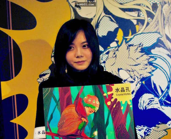 畫風被網酸「醜又抄襲國外」　台灣美女繪師法國參展「老外全為她瘋狂」