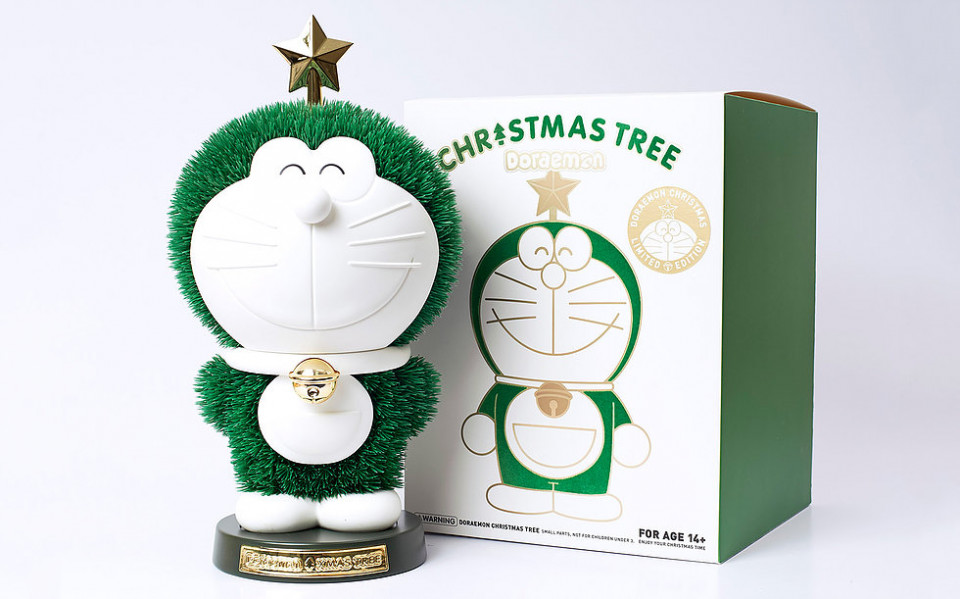 哆啦A夢化身聖誕樹發出雪白光芒　按一下「點亮心情」聖誕最棒禮物