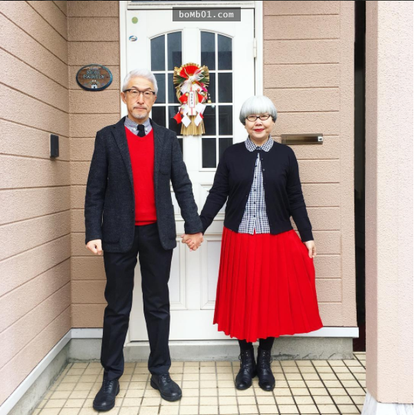 日本潮爆的60歲夫妻「37年來每天穿情侶裝」，滿分的穿搭讓網友都直呼老了也要像他們一樣！