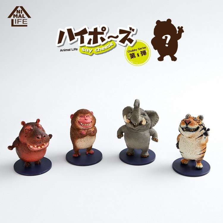 日本扭蛋大師推新系列「大笑公仔」　動物迷：圍在一起笑有夠可愛