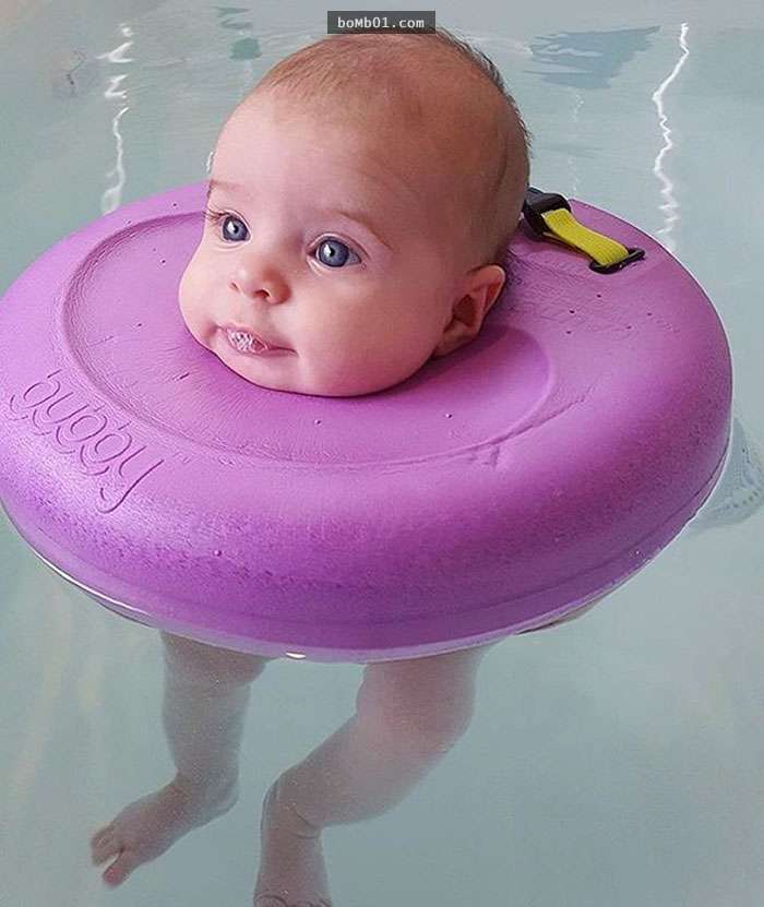 美國開設「生活壓力大的嬰兒」專用SPA中心，小寶寶集體漂浮的畫面實在是太療癒了！