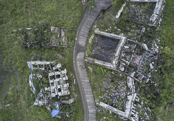汶川地震九年後「空拍畫面讓大家驚覺已經變這樣」，比日本核輻射重災區更讓人感慨啊！