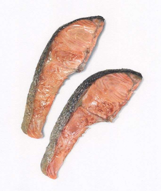 高手在民間！　日本繪師在「紙上做菜」　油亮小鮭魚好想吃一口～