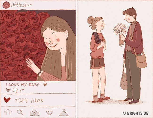 15張插畫告訴你怎麼分辨現在的對象是「一時熱情」還是「真愛」，看他「聽到你生病時的態度」超準！