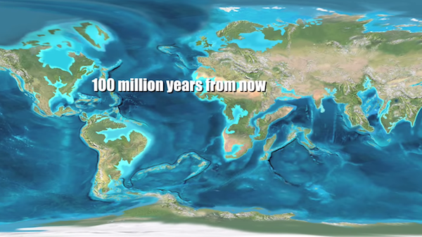 真實模擬地球「1億年後的外觀」　許多國家都從地圖消失了…