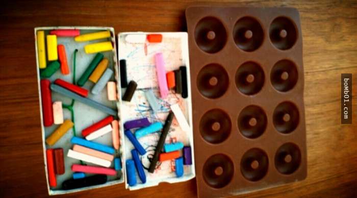最近突然有一堆人在屯「用剩的蠟筆」，本來不懂用意的我看到它們變成「彩虹蠟筆」後也開始瘋狂蒐集了！
