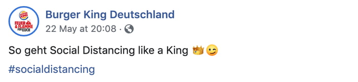 真的是漢堡王！用餐提供「巨型皇冠」　保持社交距離也可以像國王～