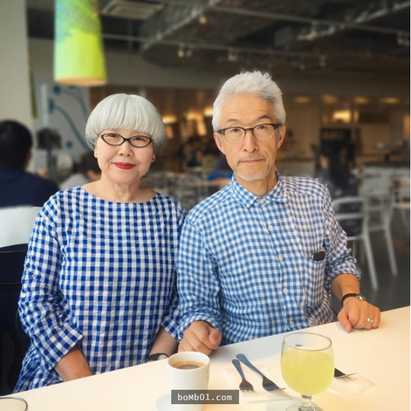 日本潮爆的60歲夫妻「37年來每天穿情侶裝」，滿分的穿搭讓網友都直呼老了也要像他們一樣！
