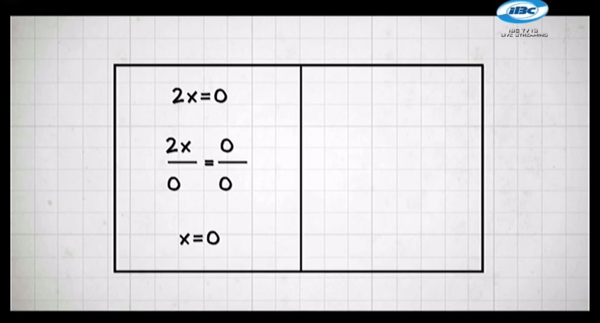 連教育電視台也不會算　數學式「2X÷0=？」網秒指出：答案錯了