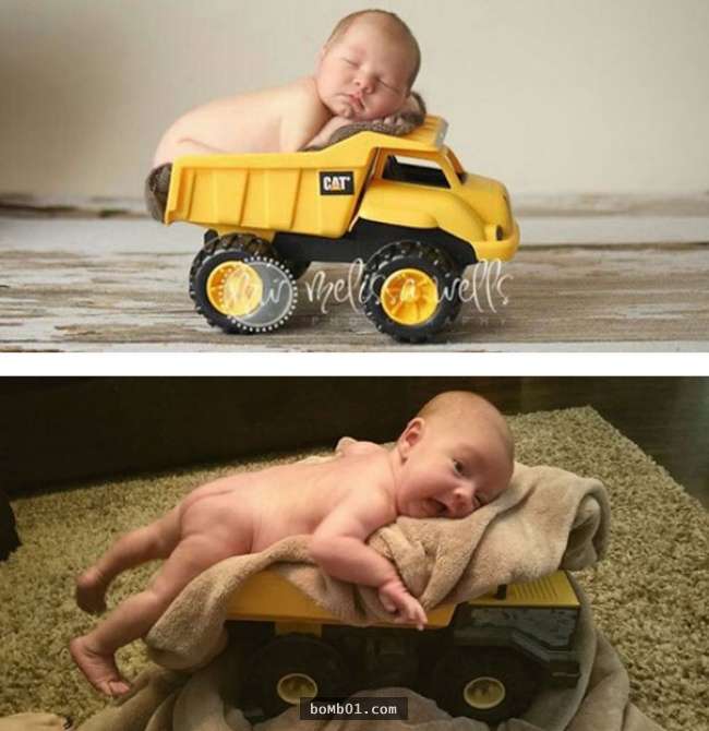 20張唯美寶寶照片的「理想VS現實對比照」，真的開始拍時才是噩夢的開始啊！