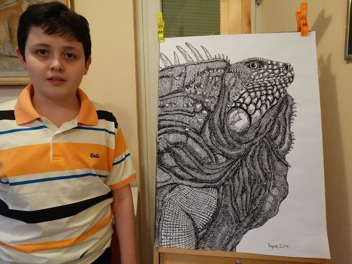 2歲起父母「就放手讓他畫」　少年13歲出書、16歲展現神畫技