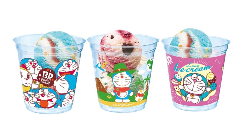 是哆啦色冰淇淋！　31冰淇淋推「哆啦A夢聯名商品」　加碼造型蛋糕太療癒