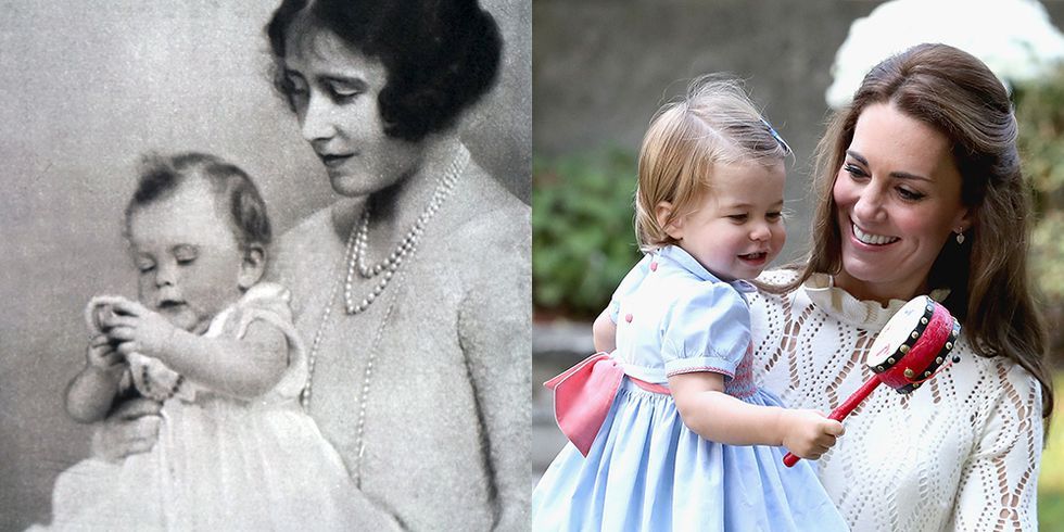 原來是女王的迷你版！　12張「夏綠蒂公主＆英國女皇」對比照證明女王基因太強～