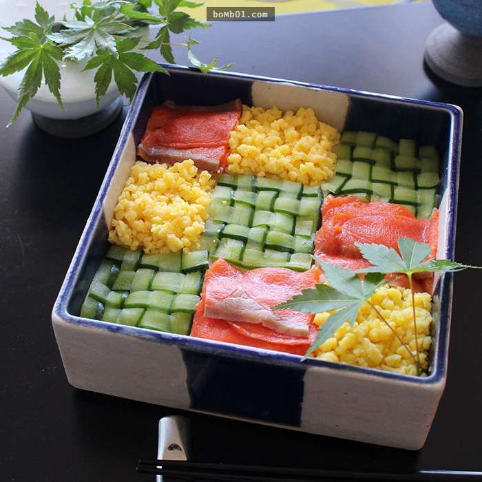 這就是日本現在最瘋狂流行的「馬賽克壽司」，無限可能性的造型完全突破了對壽司的想像啊！