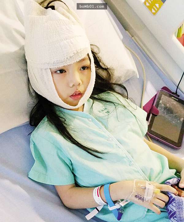 8歲小女孩頭上長出肉瘤時家人都以為只是碰傷，後來肉瘤破掉「爬出上千隻寄生蟲」讓他們都後悔不已！