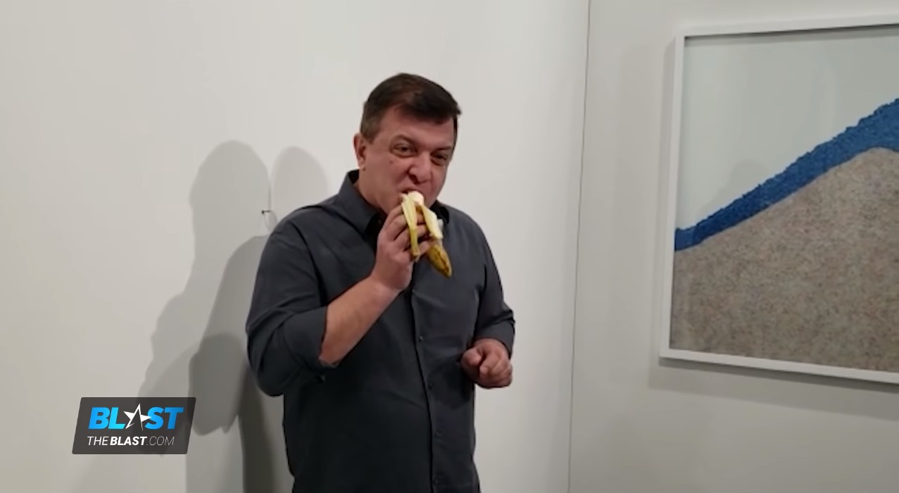 藝術品「膠帶黏香蕉」狂賣369萬　路人哥竟直接摘下來吃了