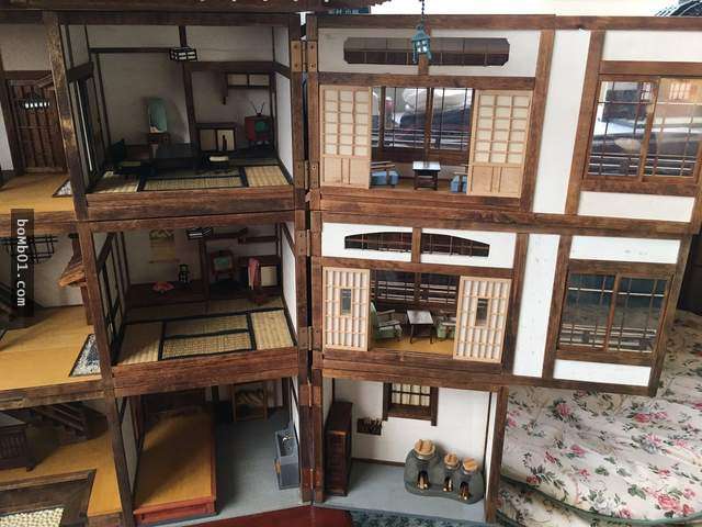 孫女跟爺爺要求想要個「娃娃屋」，結果爺爺動手做出的「日式古宅」精緻到把孫女嚇歪！