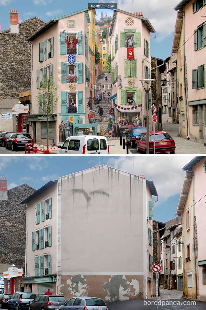 這些藝術家受不了城市裡的牆壁醜到爆炸，結果一出手後「整個城市的牆壁都重生了」！