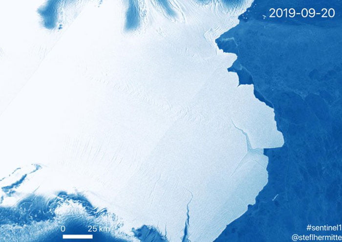 南極分離出「面積比倫敦更大」的冰山　科學家：需要好幾年才會融化