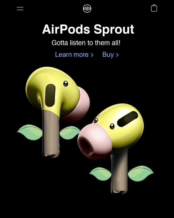 蘋果AirPods Pro 設計靈感來自寶可夢？　神網友PO圖：是喇叭芽