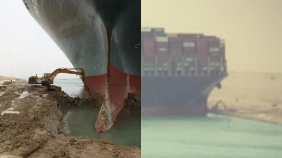 小蝦米對抗大鯨魚！「最孤單怪手」奮力挖河岸　全球網友瘋做梗圖：勵志