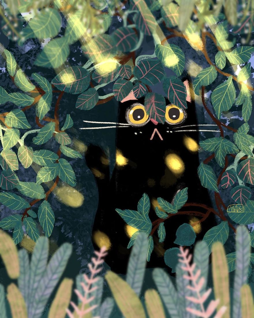 義大利插畫家畫出「30個貓咪的真實日常」　貓奴被萌哭：就是這種幸福感