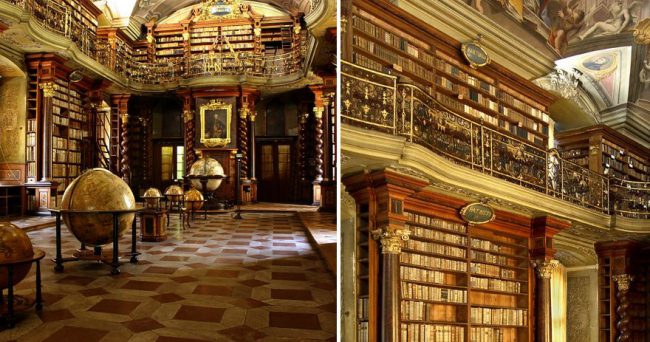 在這裡會想天天去讀書！　歐洲「世界最美圖書館」彩繪穹頂仰頭就被美翻