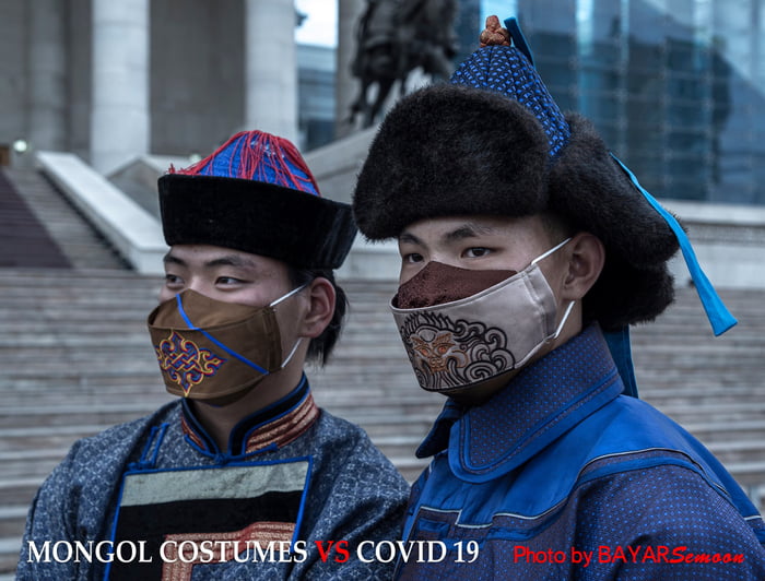 最美口罩！　蒙古文化活動「戴上口罩舉辦」　完美融入傳統服飾：看了都想戴