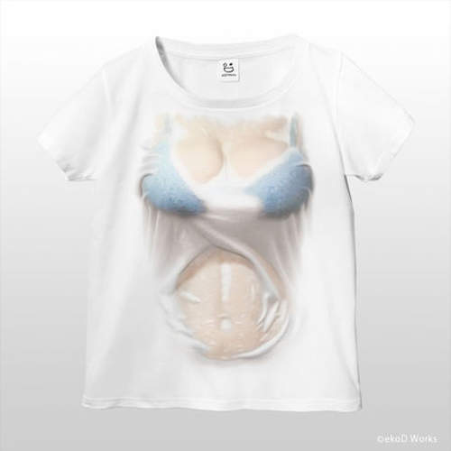 日本設計「妄想系T恤」仔細一看會害羞　「含蓄半透明感」給人濕身的感覺