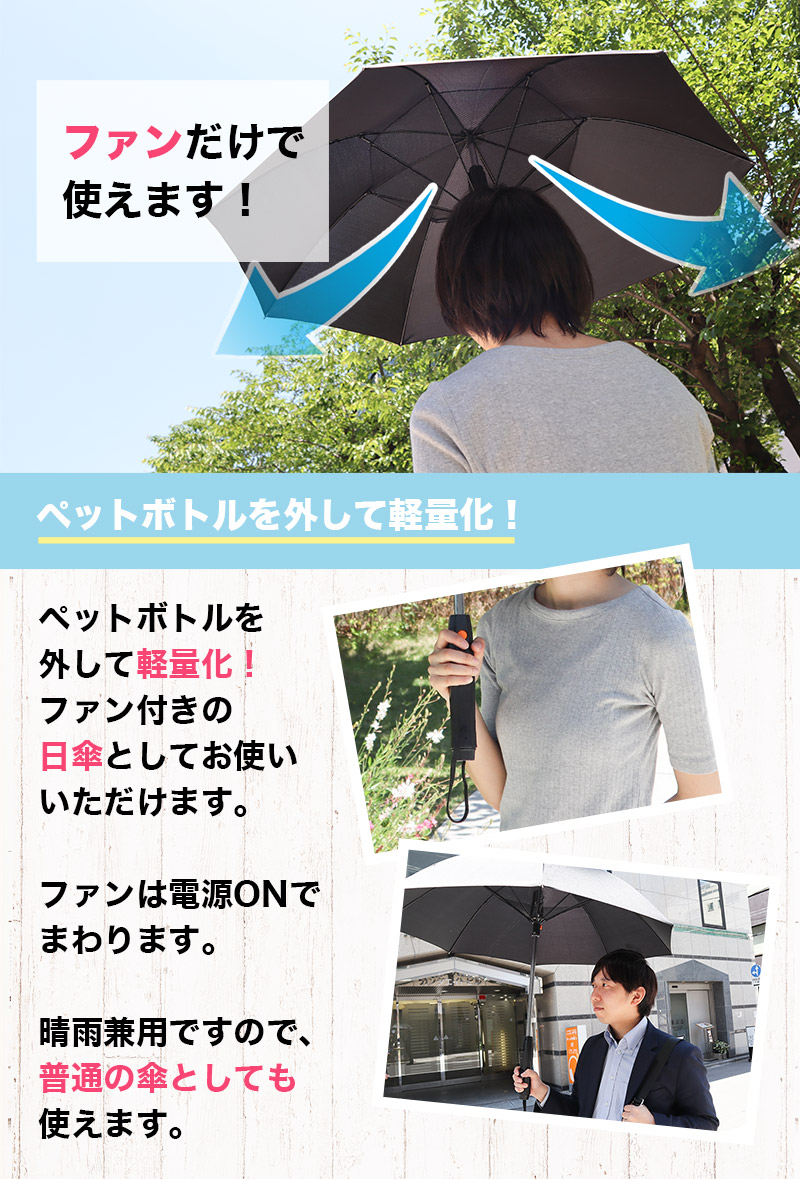 能吹冷氣的遮陽傘！　日本夏日神物「噴霧＋風扇」雙開不怕酷熱啦～