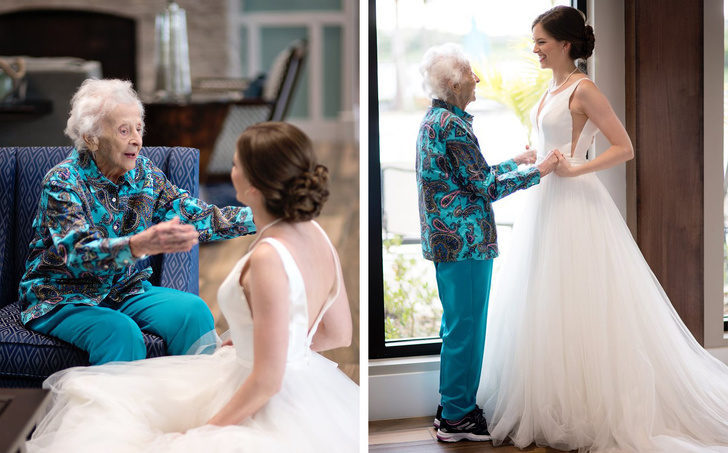 妳怎麼來了？　102歲嬤「住安寧房」無緣孫女婚禮　她驚喜現身「拍下最美婚紗照」圓夢