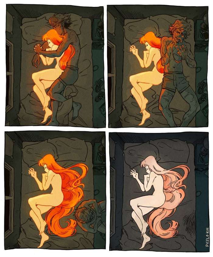 插畫家從希臘神話找到靈感　畫出讓人泛淚的「蠟燭男與太陽女」禁忌之戀