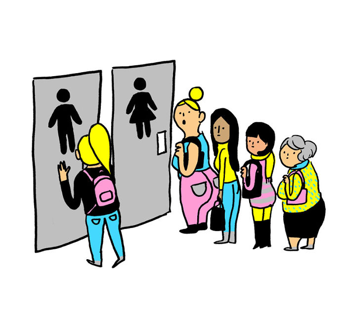 30張插圖畫出「女人每天都在做，但是為了社會觀感卻必須極力隱藏的事」！