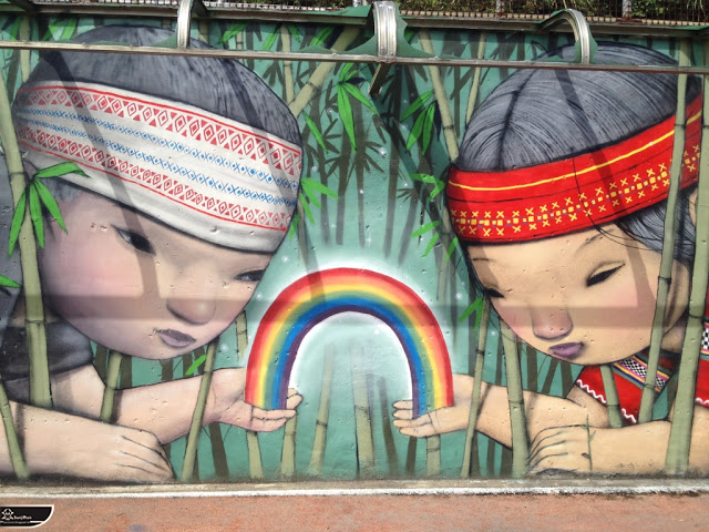 整個城市都算藝廊　藝術家「結合牆面作畫」改變市容：台灣限定創作也絕美！